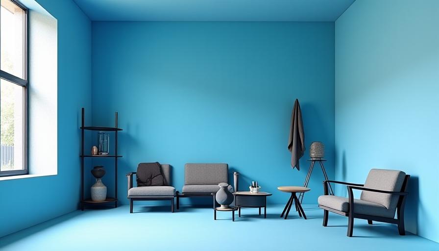 Bauhaus inspired interior design grouping